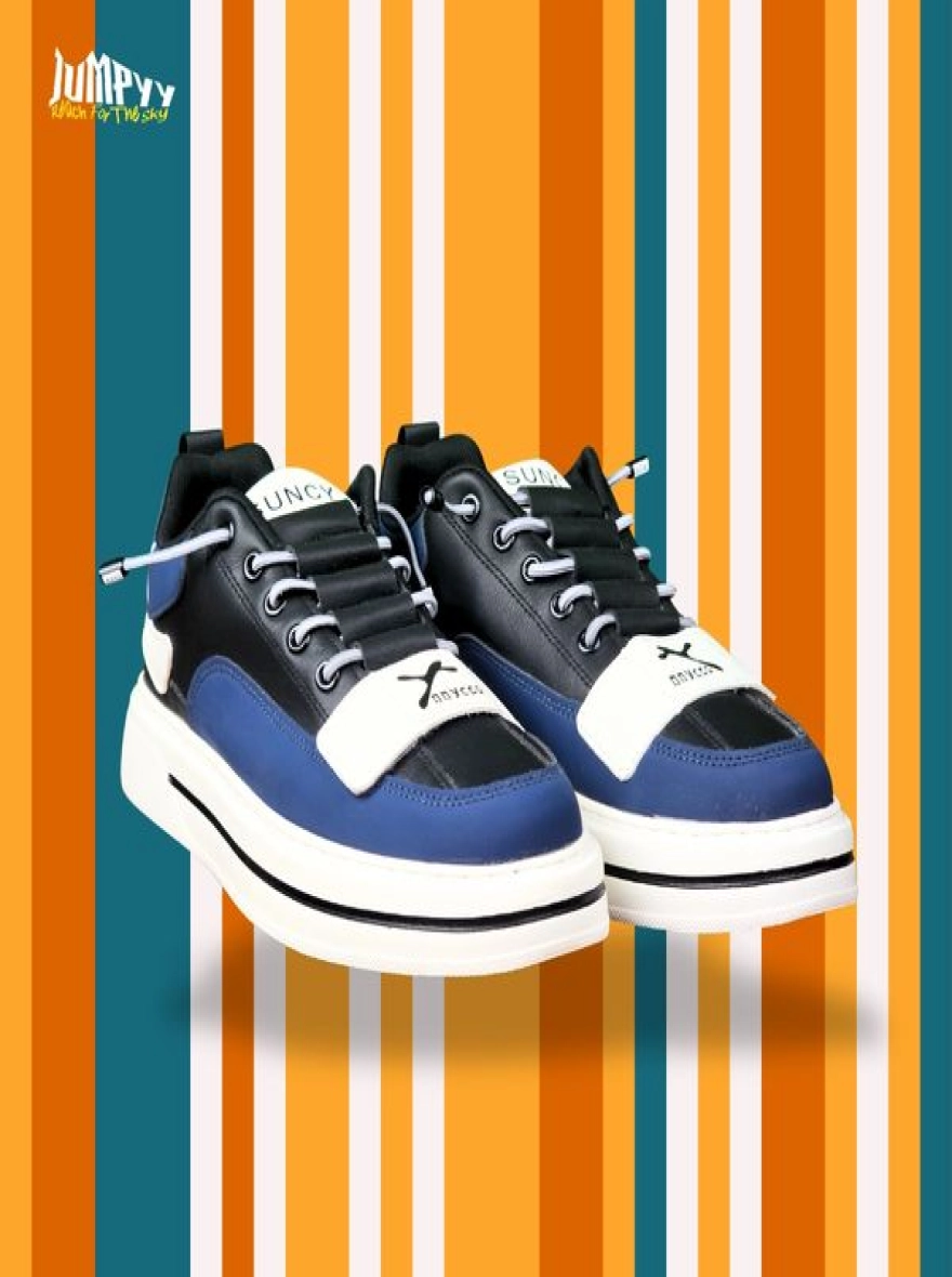 Blue Strike | Stylish Half-Lace Sneaker | Chinese