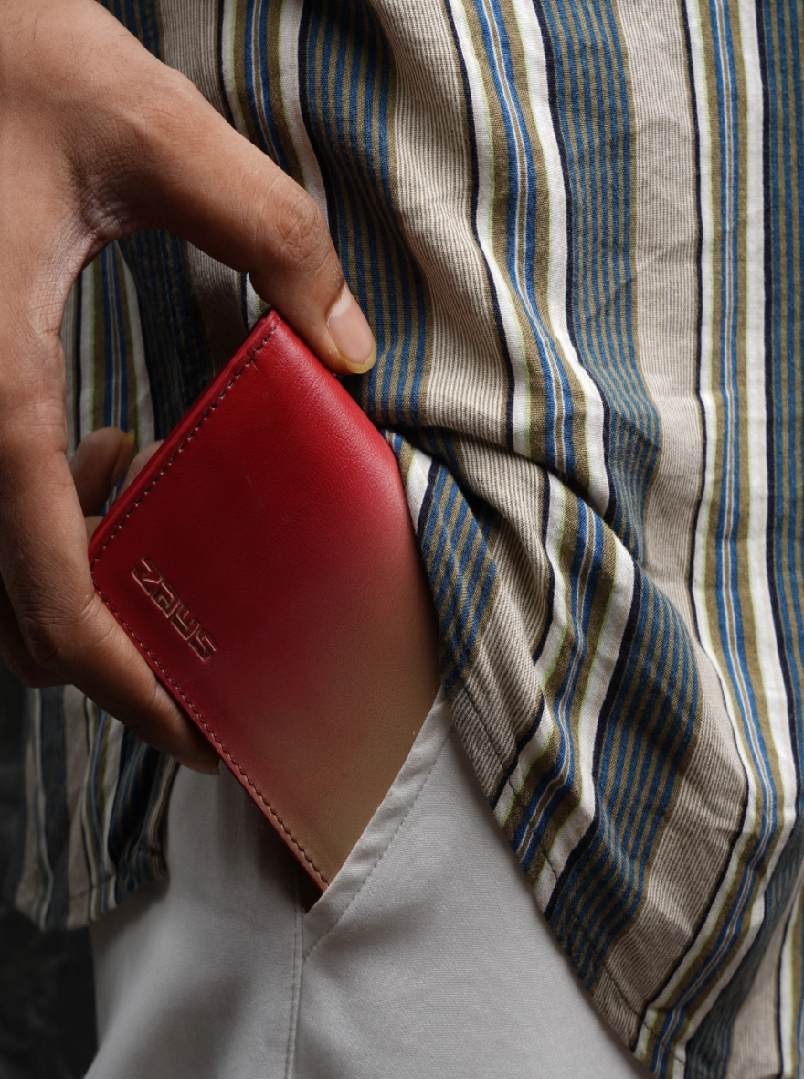 Zays Premium Eco-Friendly Leather Magnetic Card Holder Mini Wallet Mix Color