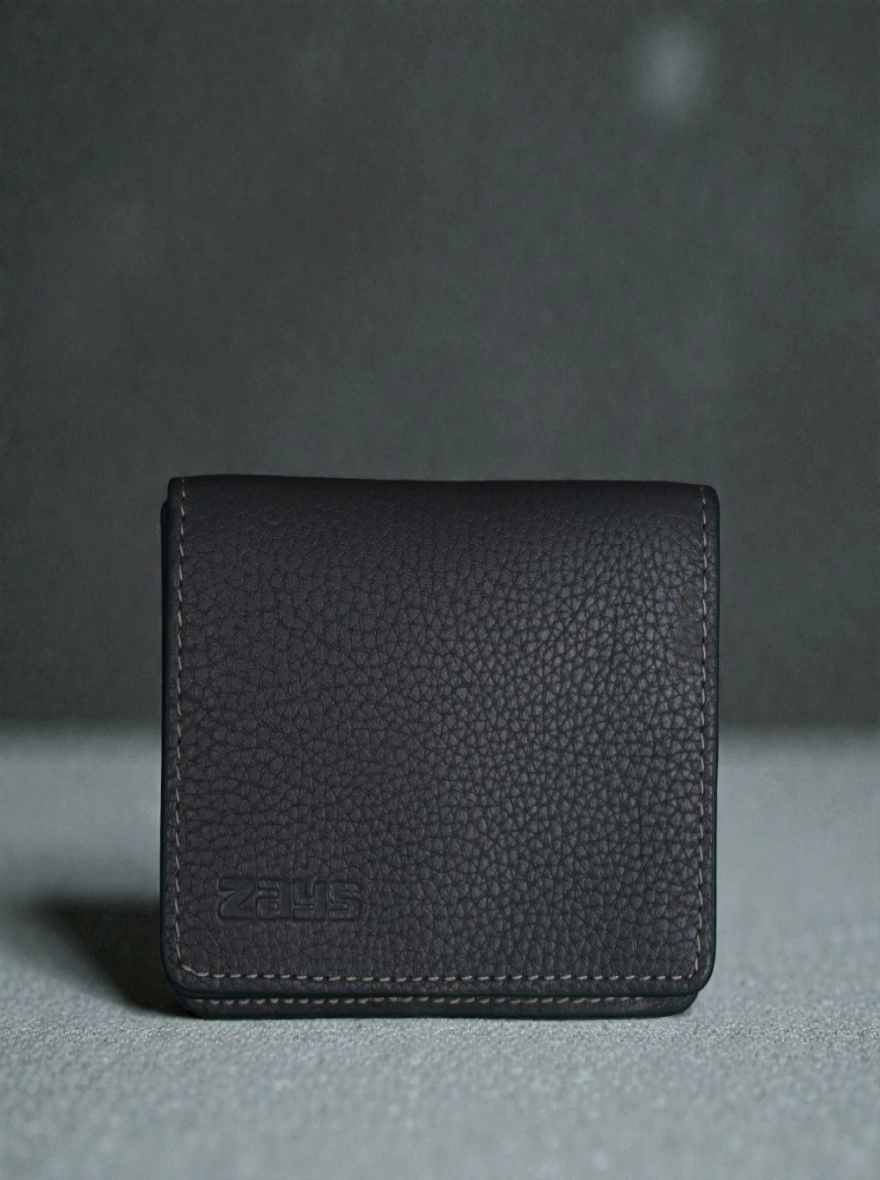 Name: Zays Premium Eco-Friendly Leather Magnetic Card Holder Mini Wallet