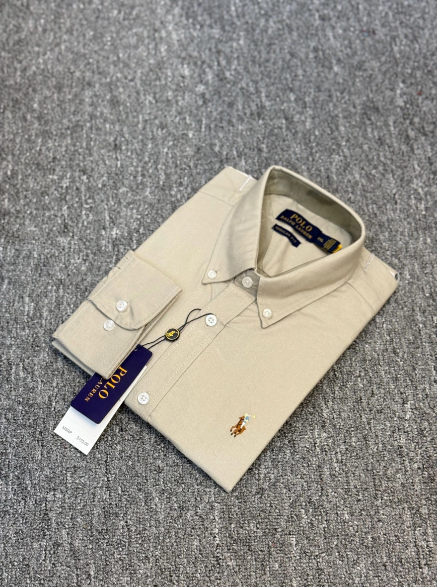 RL Premium Beige color Solid Shirt