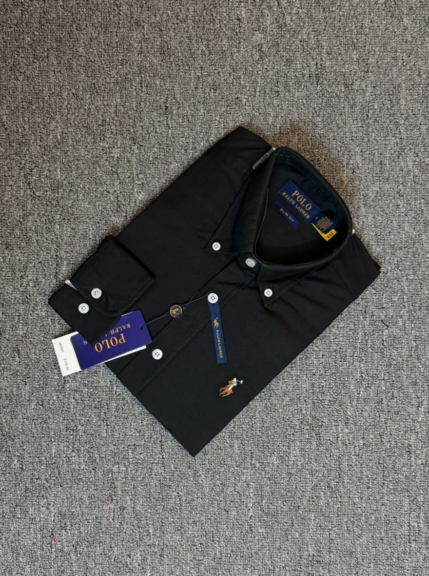 RL Premium Jet Black Solid Shirt