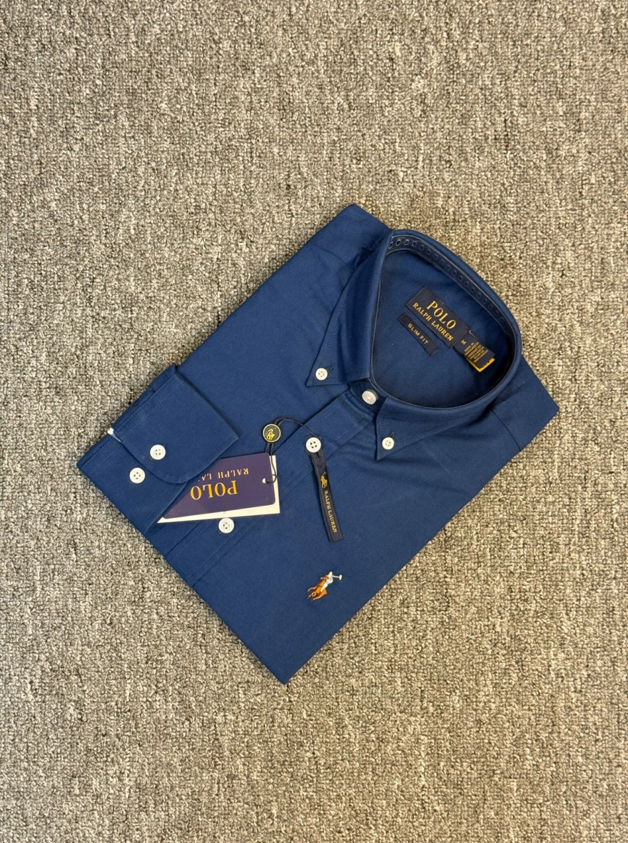 RL Premium Royal Blue Solid Shirt