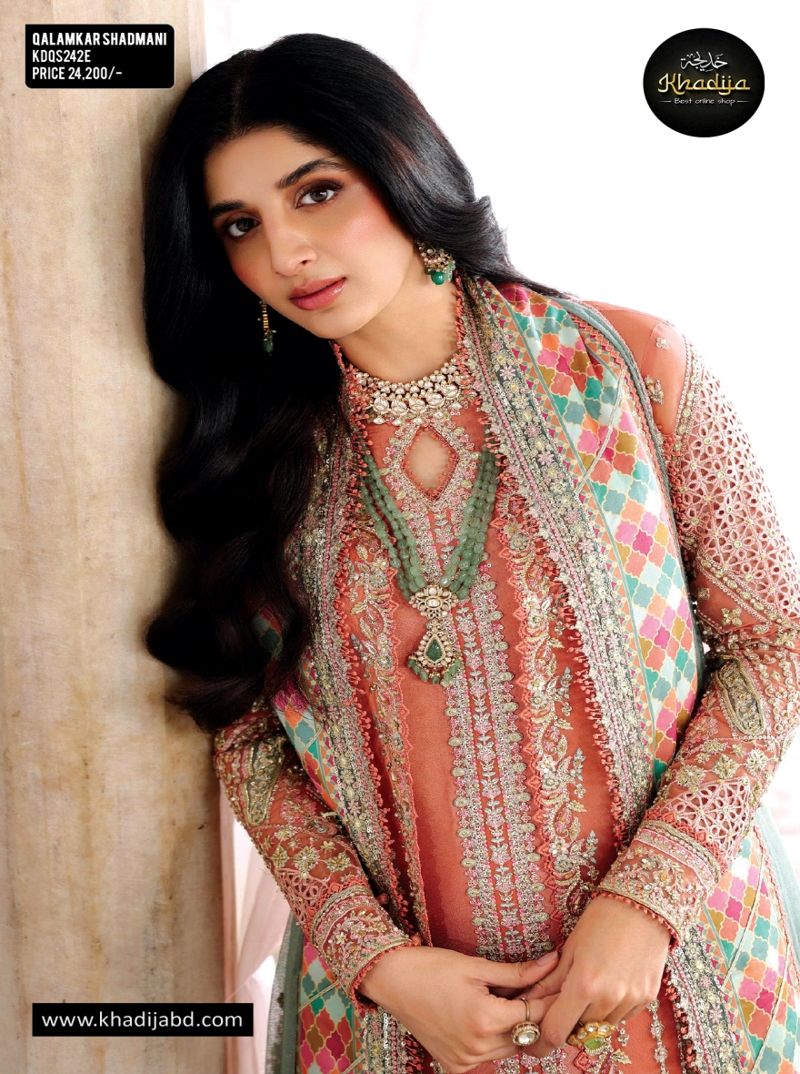 Qalamkar Shadmani Formals Wedding-Unstitched