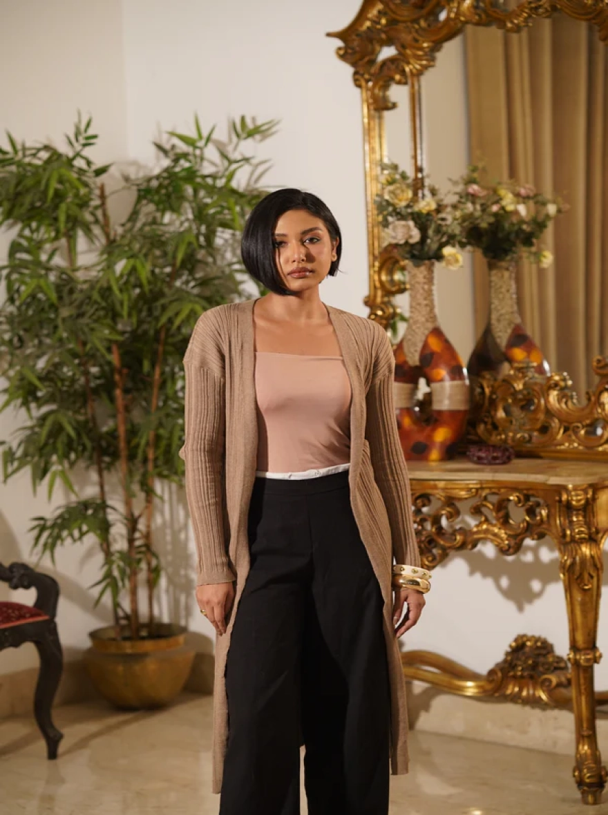 Mocha Longline Cardigan