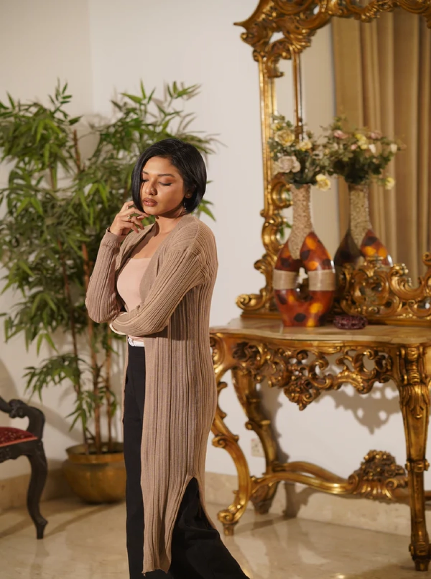 Mocha Longline Cardigan