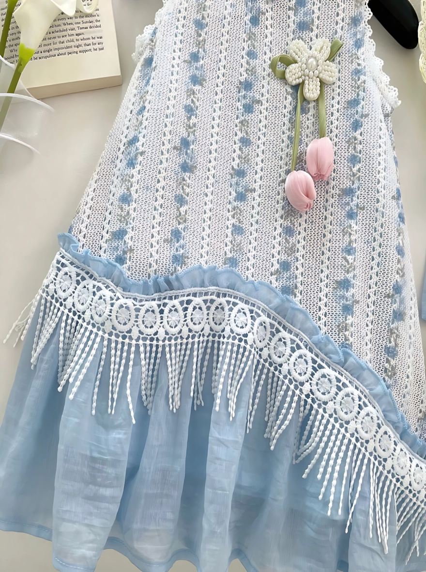 Imported China Sleeveless Bluebell Whisper Fairy Dress