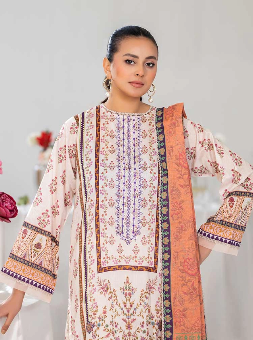 Rang E Adaa By Binaas – Zari 3-Piece Unstitched Suit
