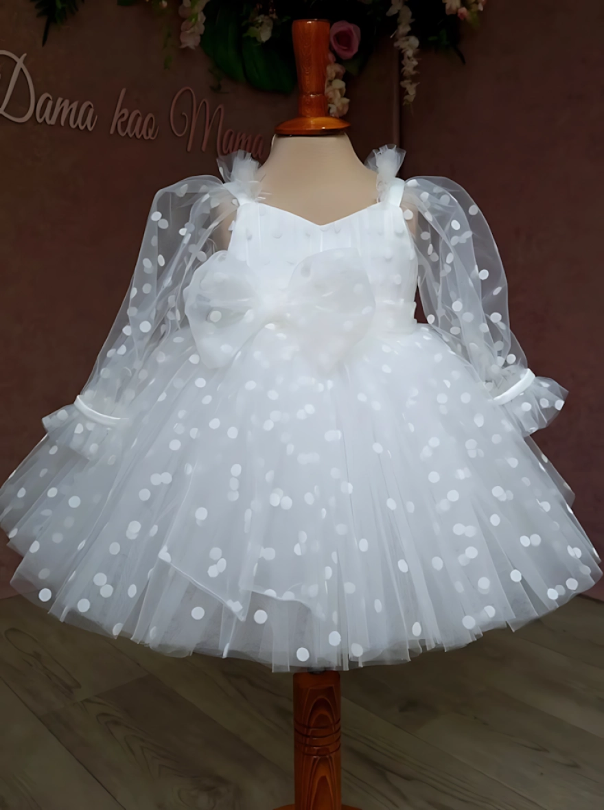 Imported White China Princess Gorgeous Frock