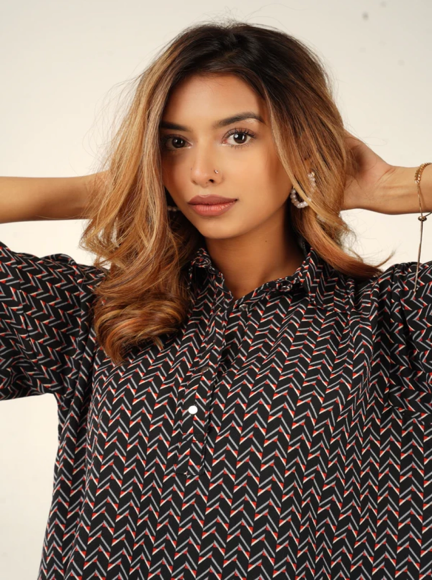 Black Aztec Shirt