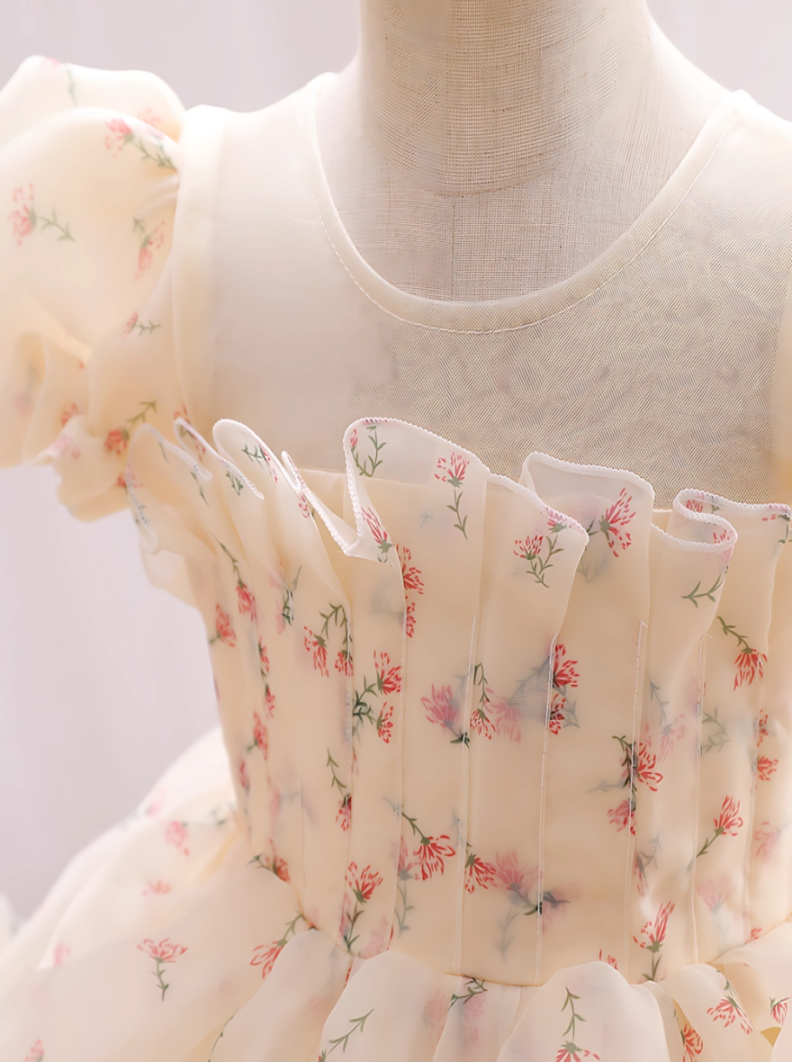 Imported Flower Puffy Party Princess Dress (China)