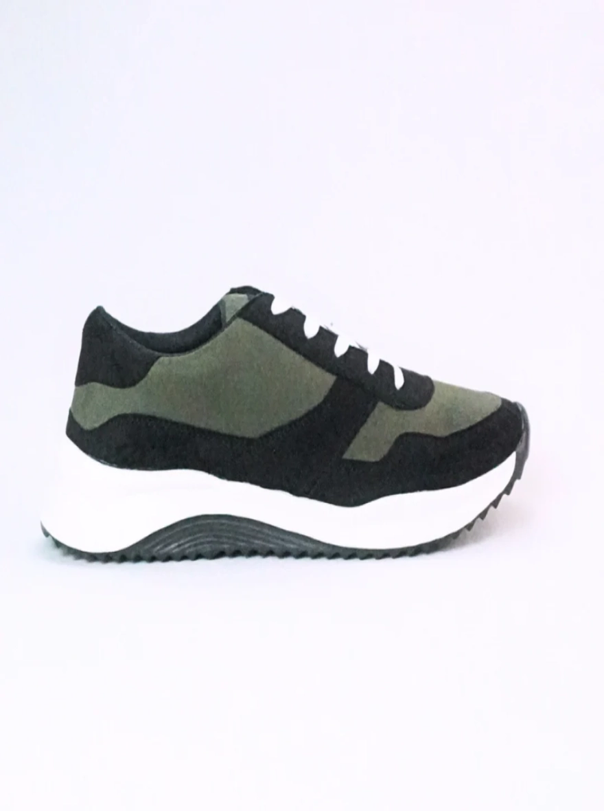 Zuqo Men's Sneaker : Urban - Olive Black