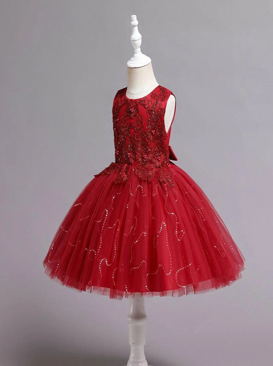 Imported China Gorgeous Princess Red Frock