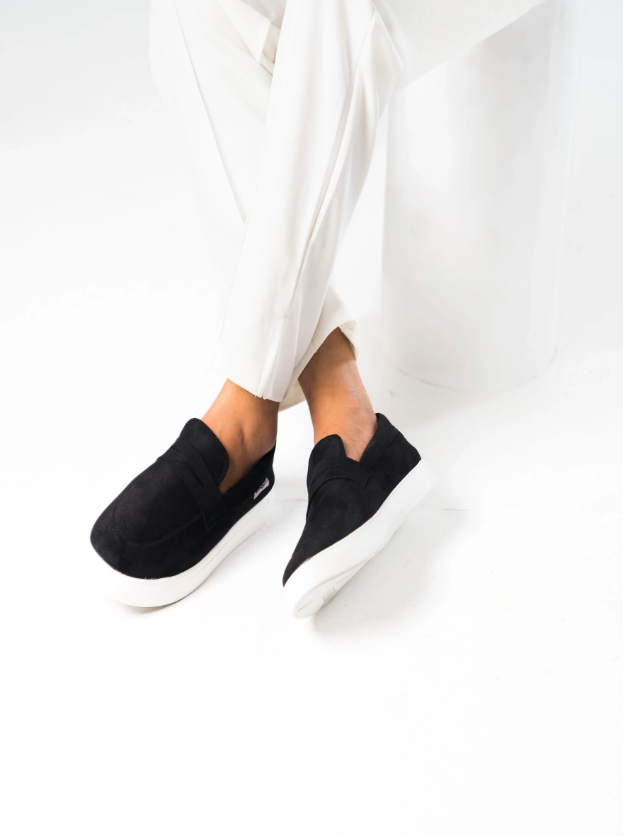 Zuqo Mens Sneaker Active - Suede Black