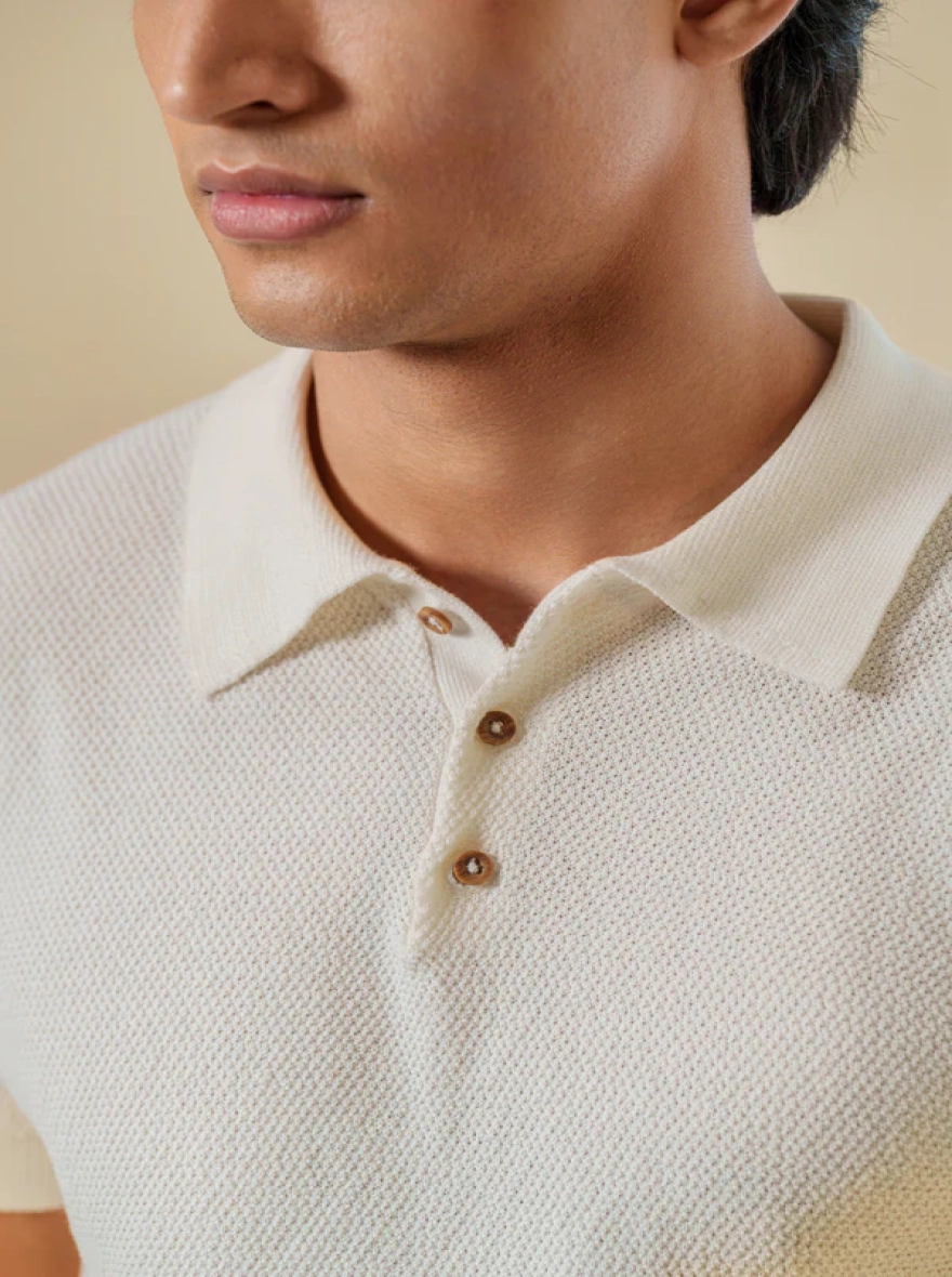 Florence Blanco Knit Polo