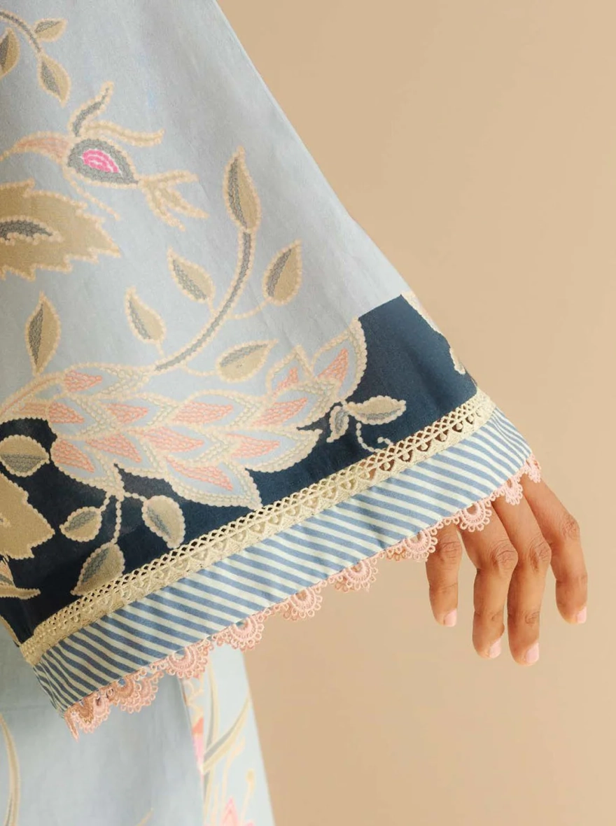 Zara Shahjahan – 3 Piece Unstitched Digital Printed Suit