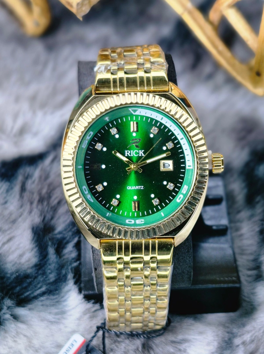 RICK Men’s Gold Chain Quartz Watch
