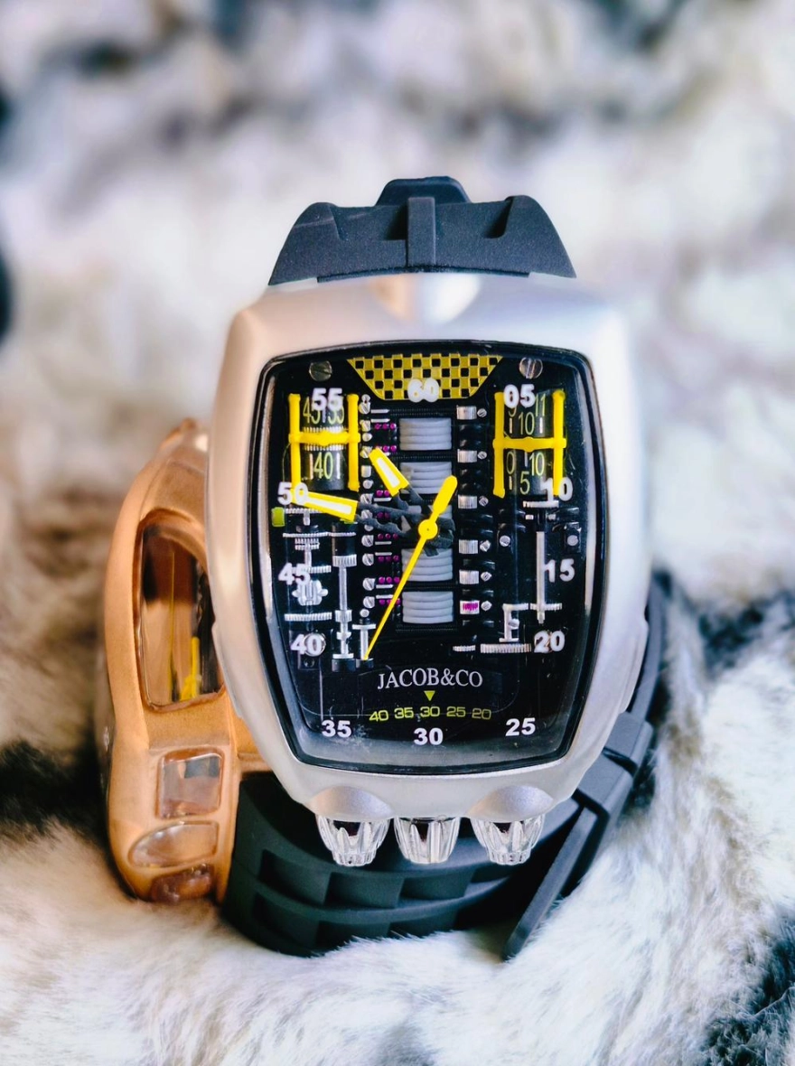 Jacob & Co. Epic SF24 Rose Gold Blue Dial World Time Watch