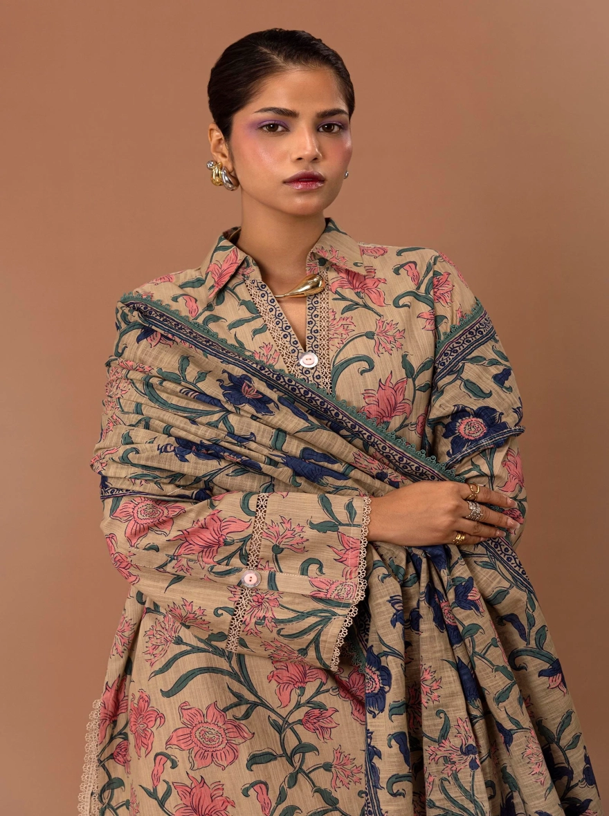 Sana Safinaz Mahay – Rotary Printed Unstitched 2-Piece Suit