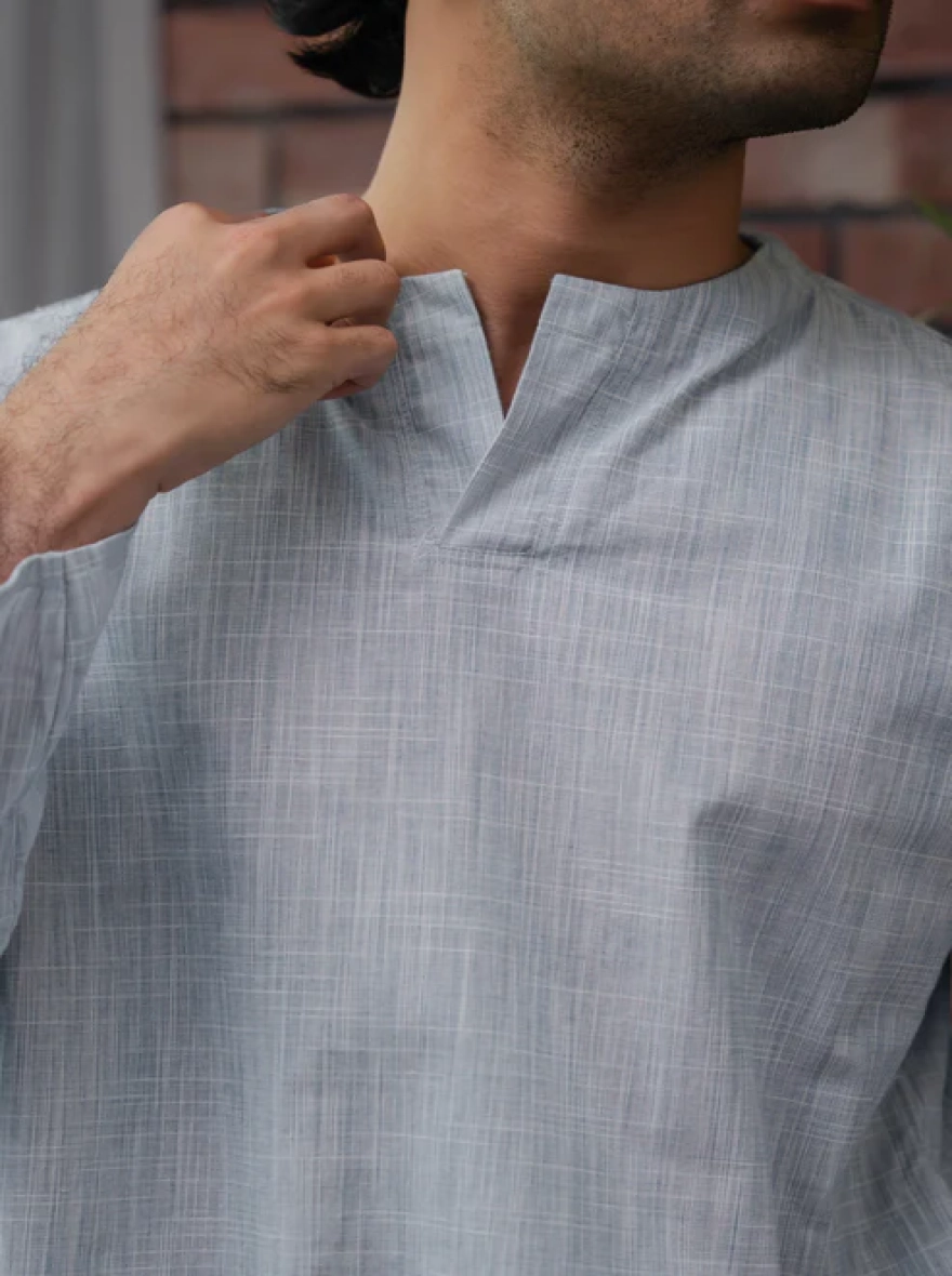 Kiyaan Khaadi Panjabi – Light Blue