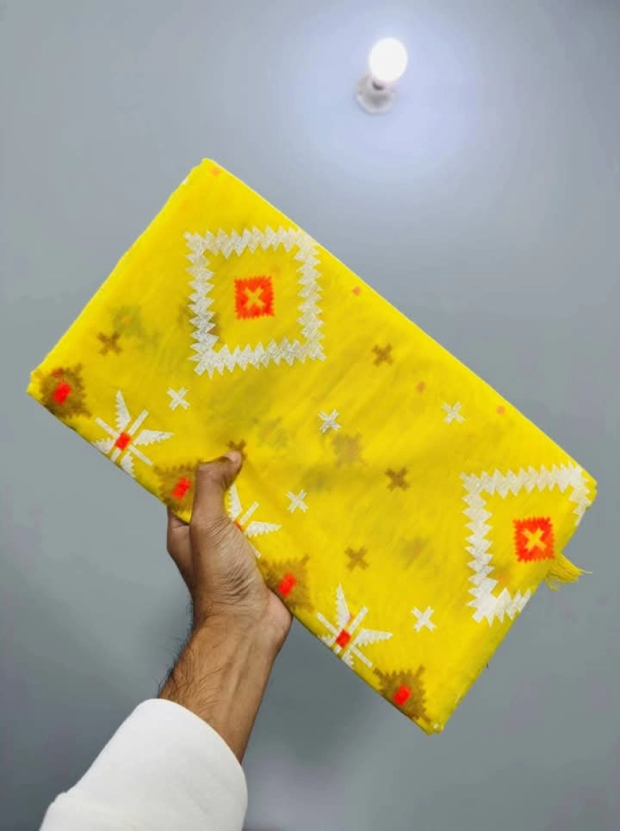 Women's Viral Afsan Print Saree - Exclusive Multi-Color Half Silk (12 Haat)