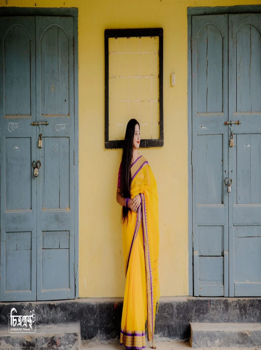 Women's Exclusive Half Silk Nakshi Pair Saree - Traditional Multi-Color Artistry