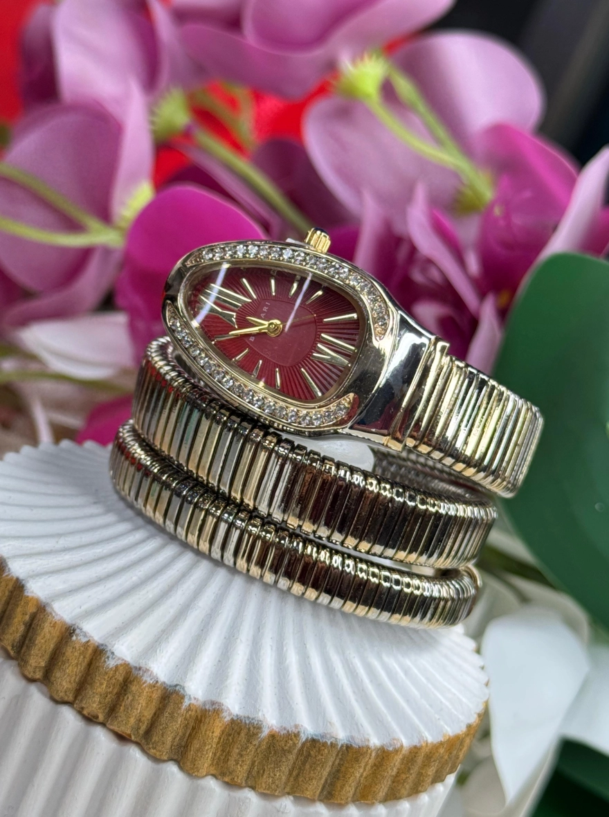 Bvlgari Serpenti Tubogas 18 kt Rose Gold Double Spiral Watch