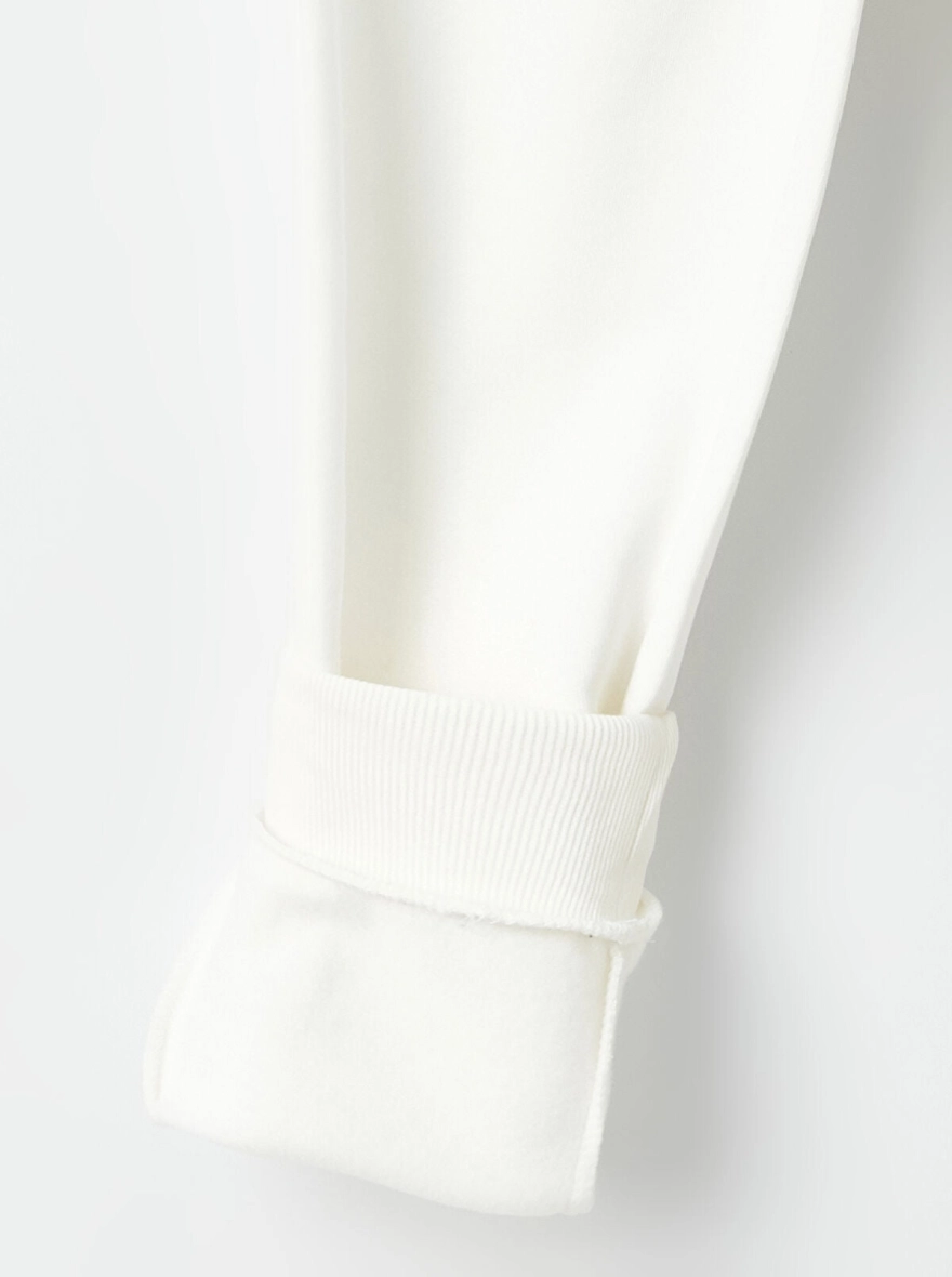 Ladies Joggers | Cream and White