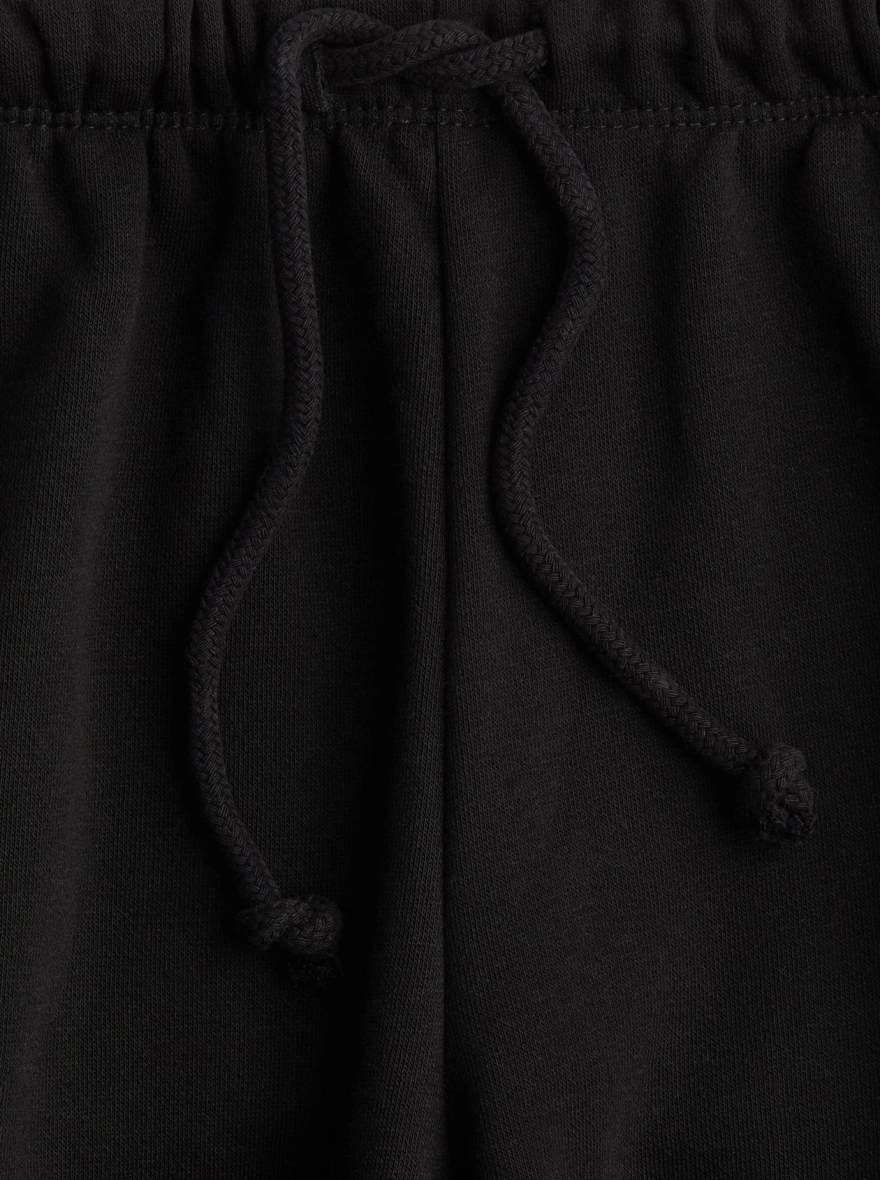 Washed High/Mid Waist Women’s Black Heavyweight Joggers