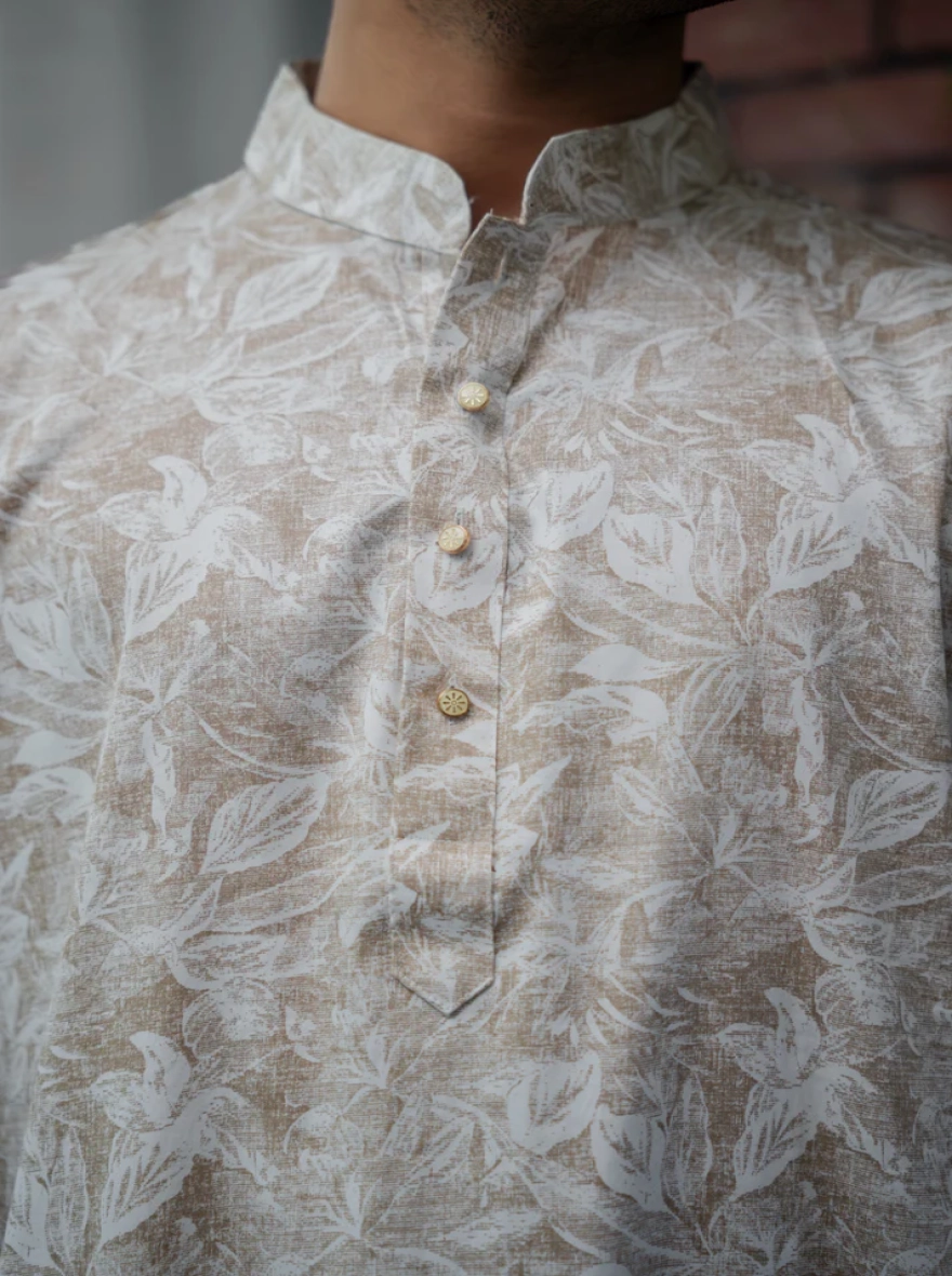 Terra Foliage Panjabi - high-quality cotton