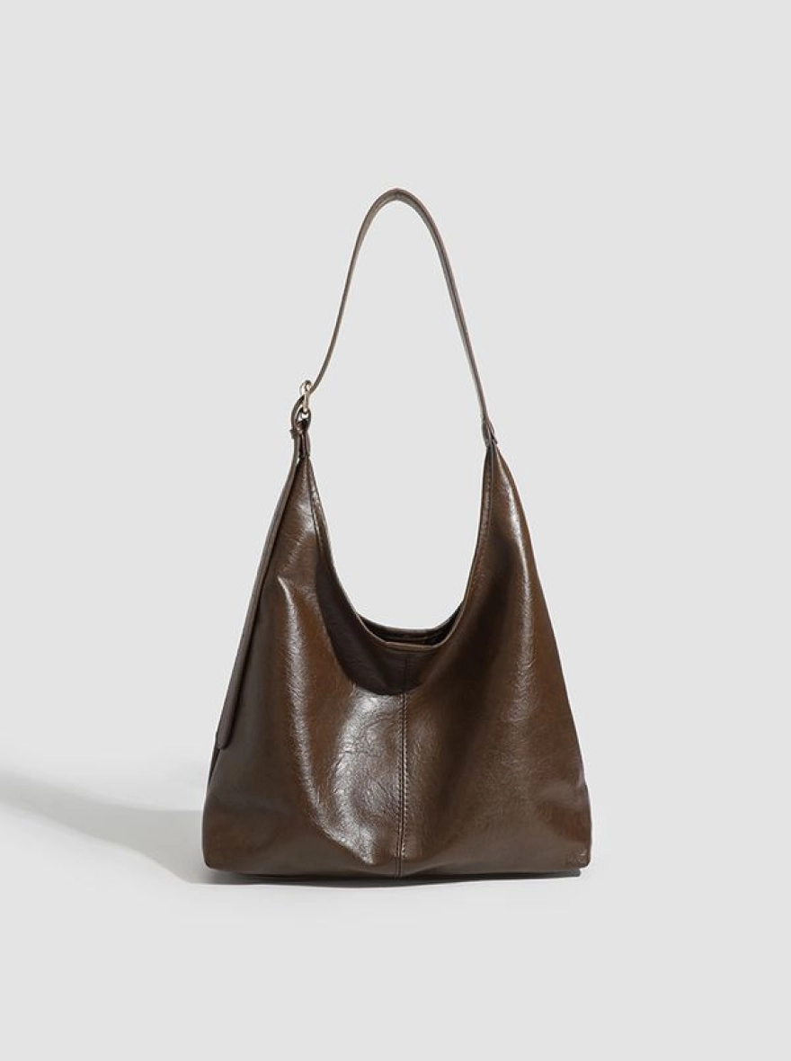 Urban Gloss Slouchy Tote – Noir & Espresso Edition