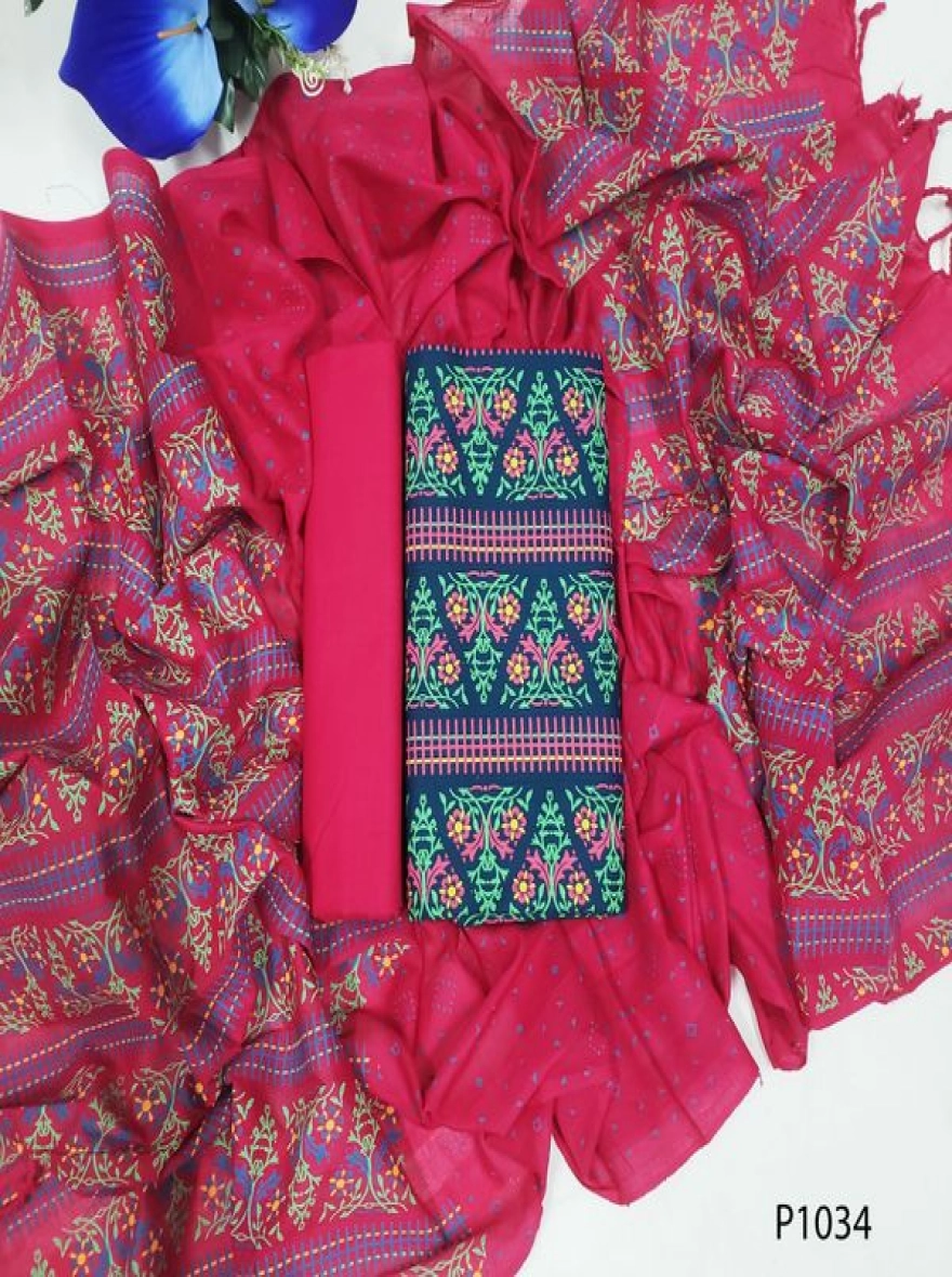 Royal Heritage Digital Print Premium Slab Cotton 3-Piece Set-P1034