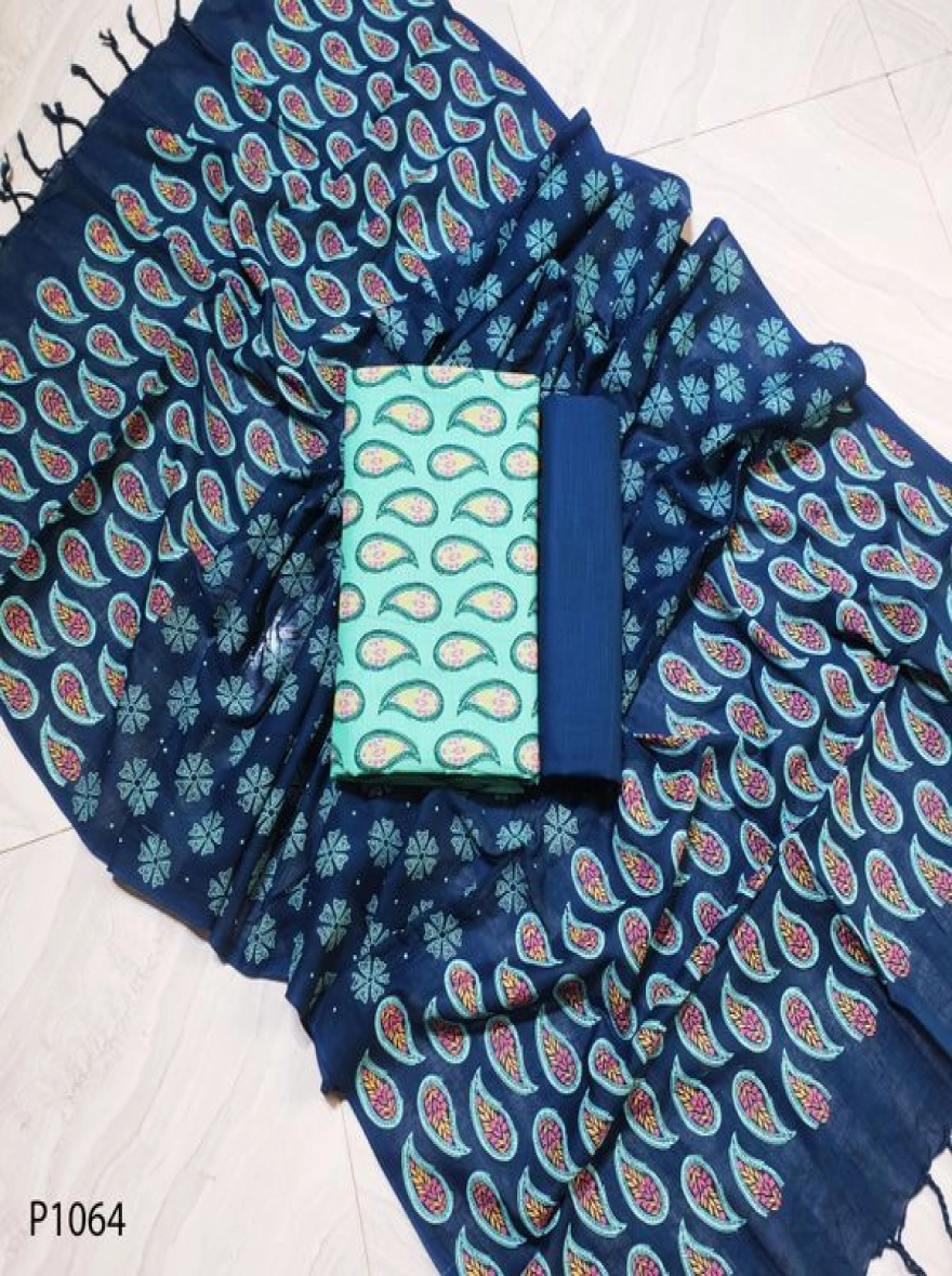 Royal Heritage Digital Print Premium Slab Cotton 3-Piece Set-P1064