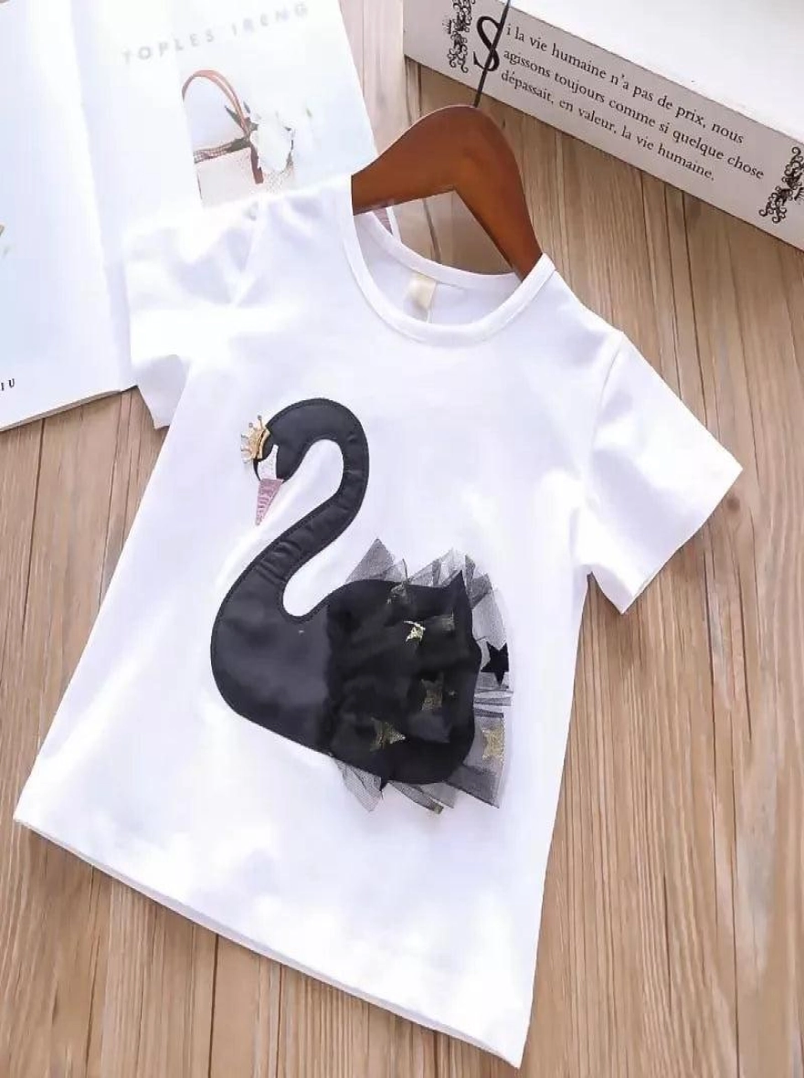 Imported Luxury Duck Star Black X White Skirt (China)