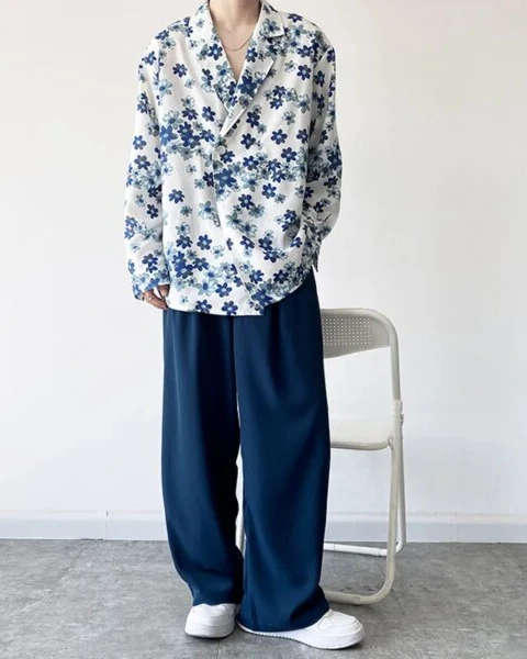 Premium Harajuku Floral Print Streetwear Shirt