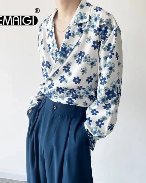 Premium Harajuku Floral Print Streetwear Shirt