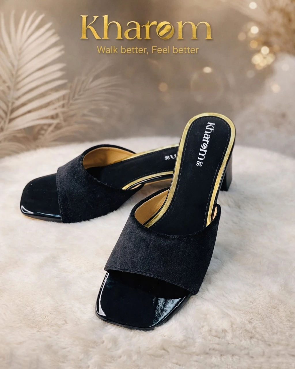 Kharom Luxe Korean Suede Block Heels