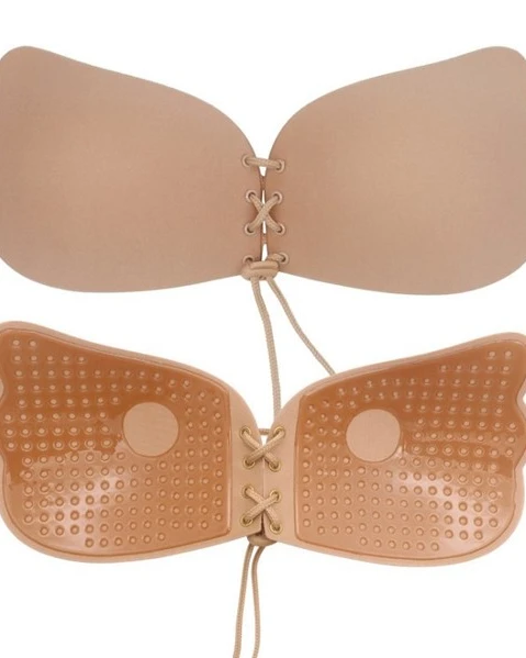 Butterfly Wings Wireless Silicone Push up Bra