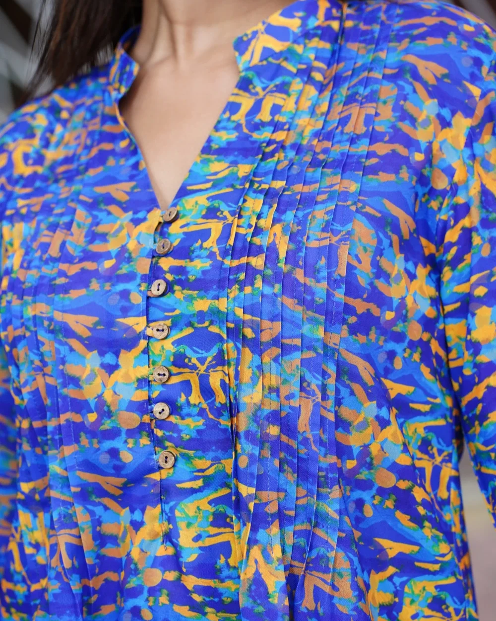 Vibrant Glitch Tops
