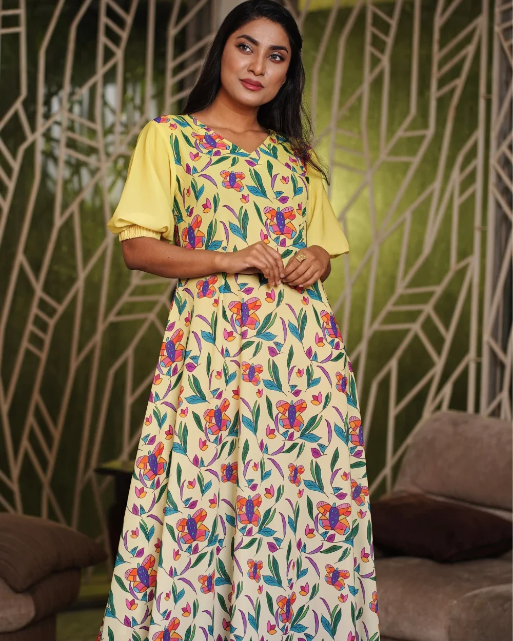 Sunny Day Yellow Long Dress