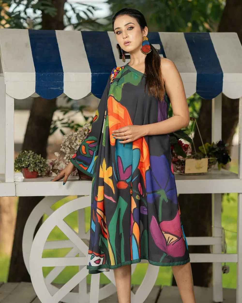 Tropical Forest Summer Dress