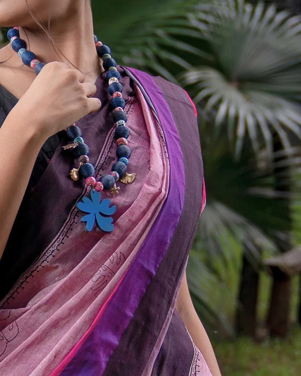 Floral Semi-Precious Necklace