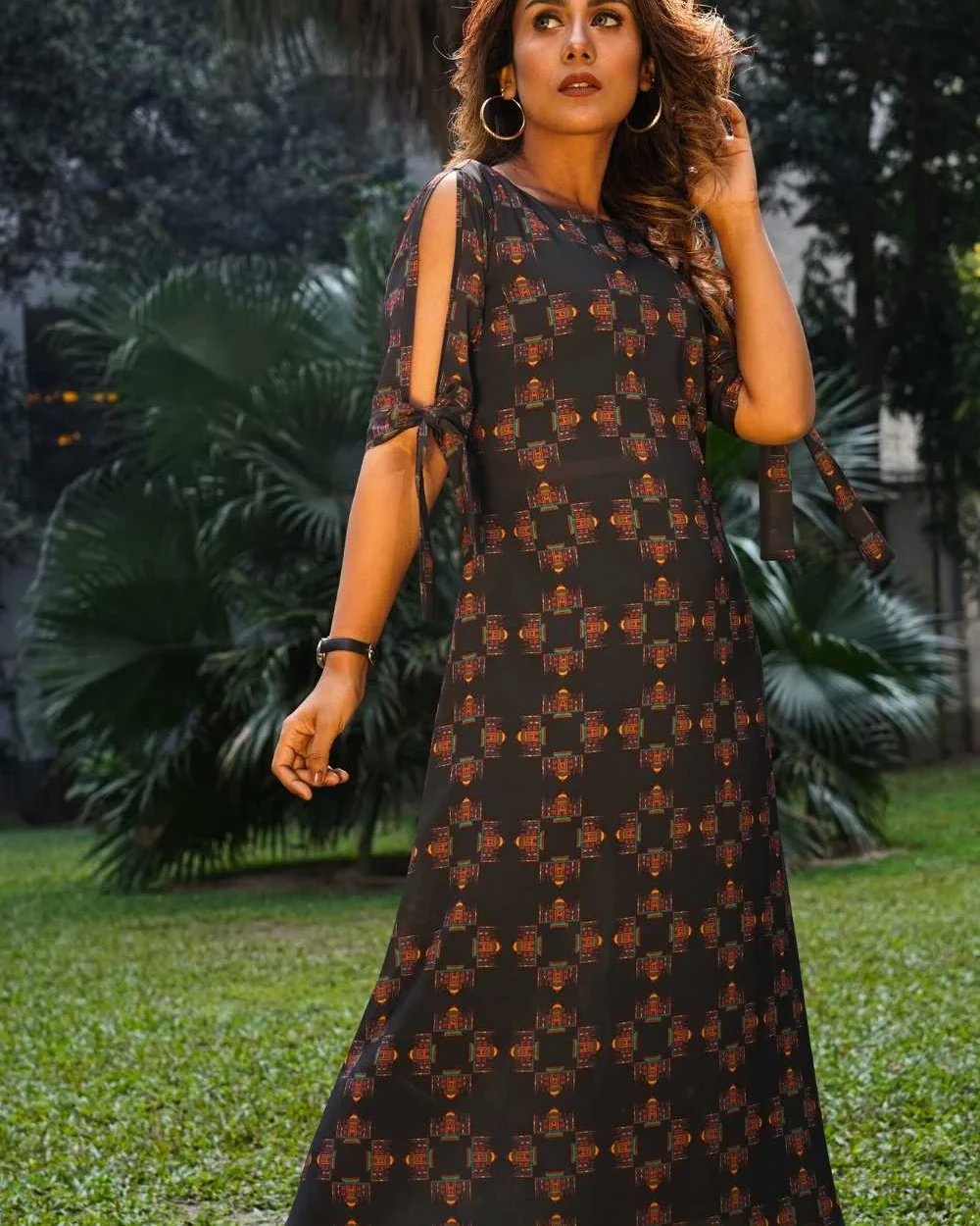 Tajmahal Black Long Dress