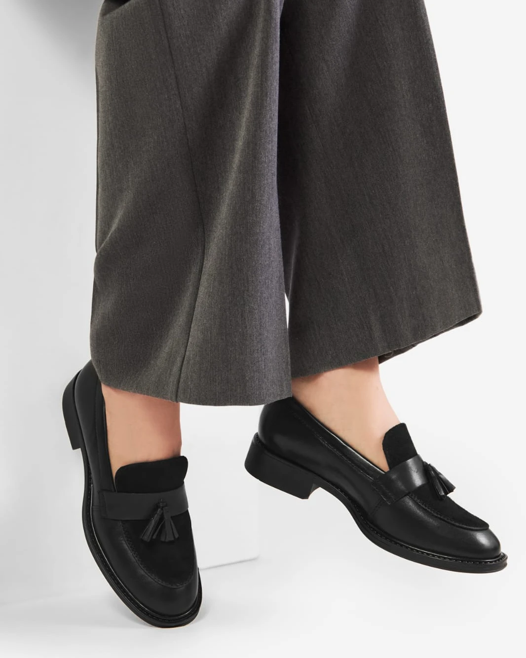 Sovereign Tassel Mixed-Leather Loafers