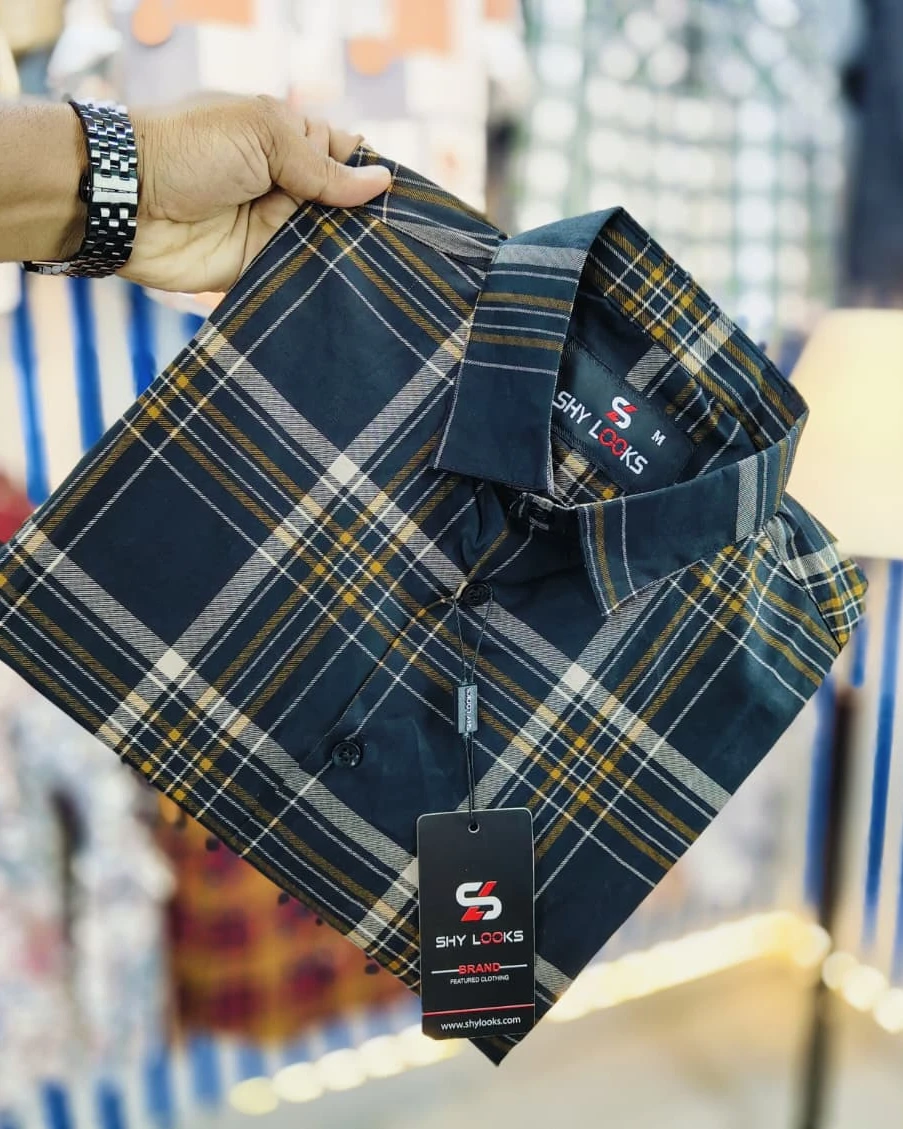 Rustic Mahogany Tartan Cotton Shirt