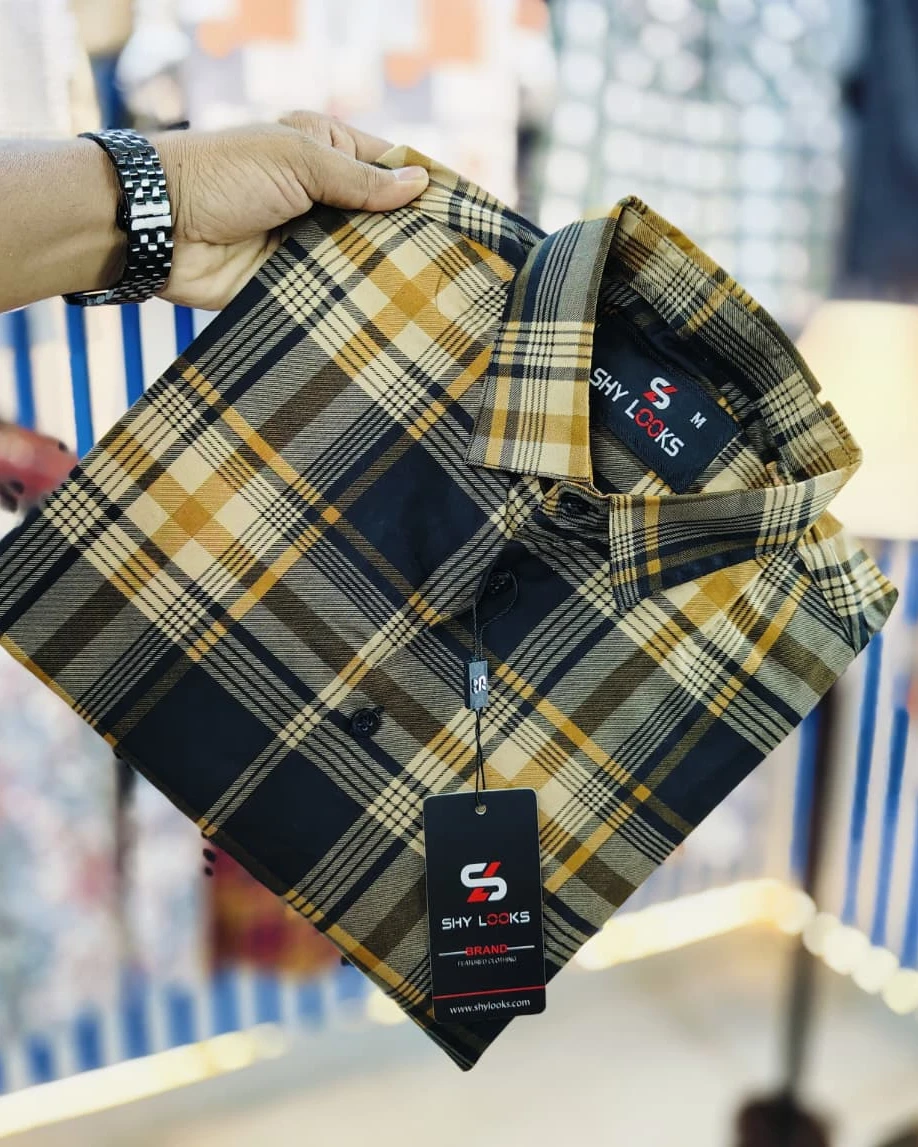 Rustic Mahogany Tartan Cotton Shirt