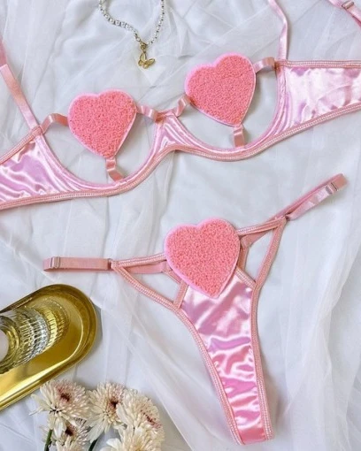Heart Cut Out Intimate Set