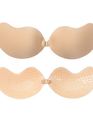 Mango Shaped Thin Push-Up Silicone Strapless Invisible Bra