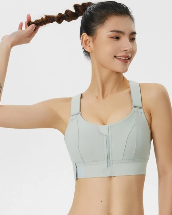 Premium Front Zipper Sports Bra