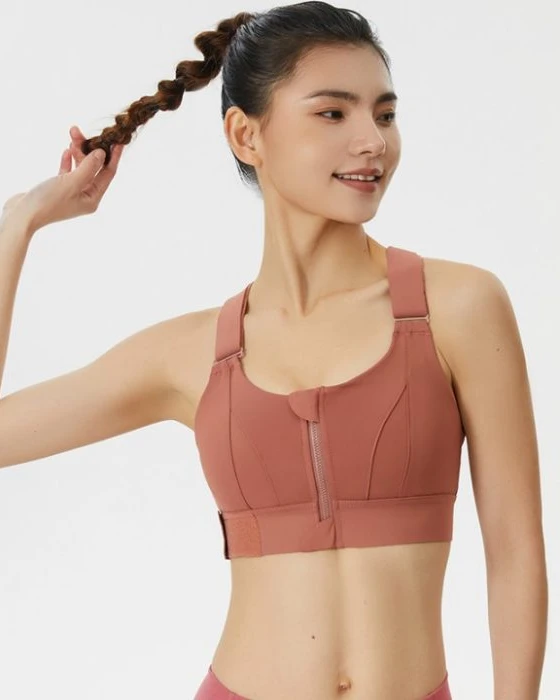 Premium Front Zipper Sports Bra
