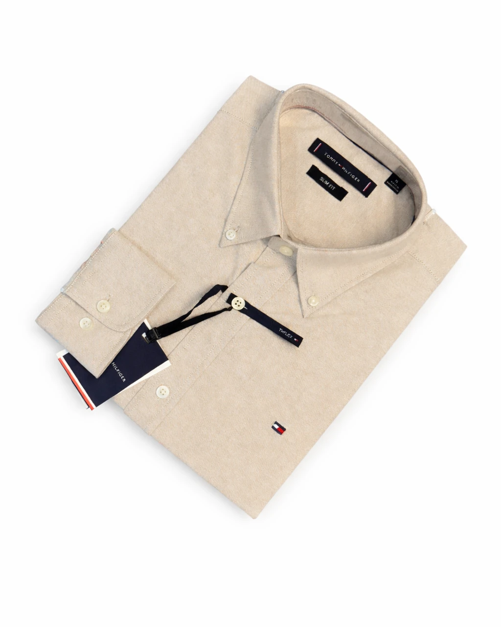 Tommy Beige Color Solid Shirt